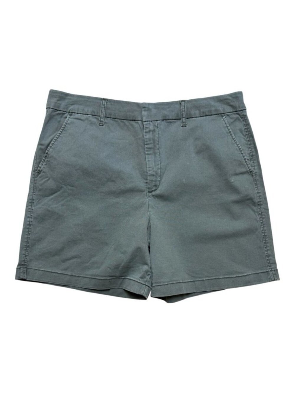 Anne Klein Jeans Green Stretch Chino Shorts Women’s Size 14 Mid Rise